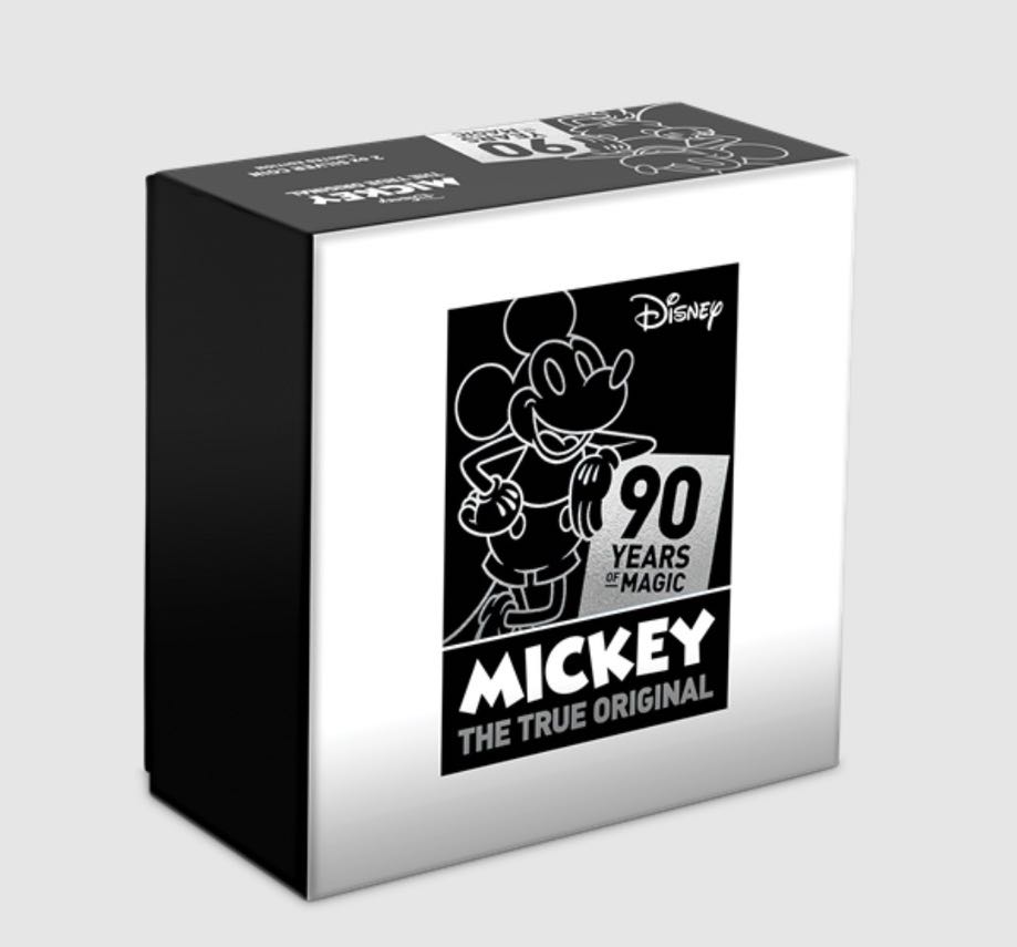 90e anniversaire de Mickey Mouse - PIèce de 2 oz en argent pur  coin collectible - Main Image 4