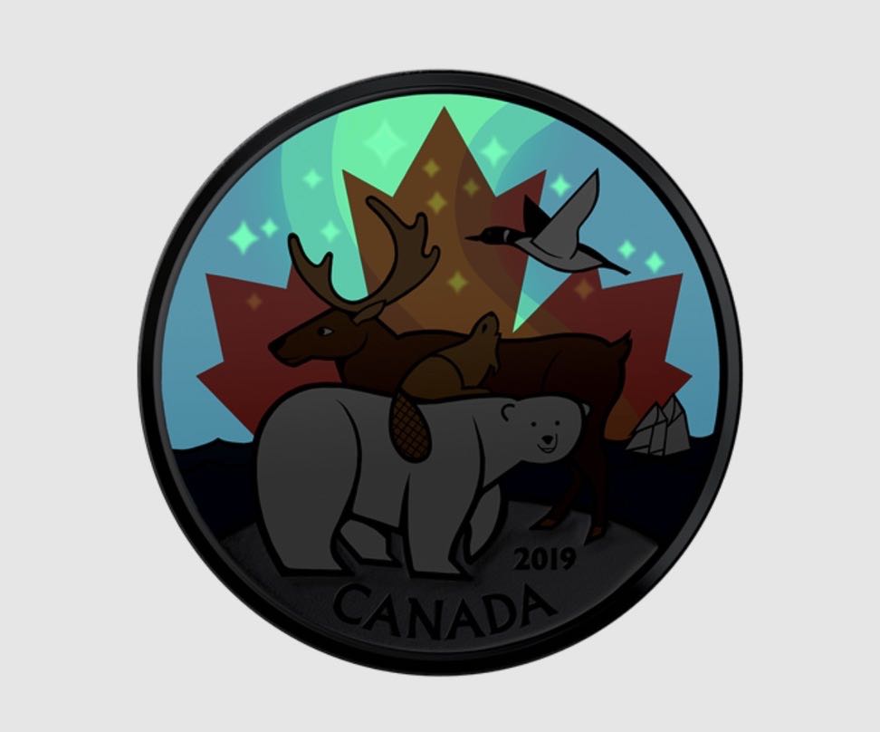 Ensemble de pièces luminescentes symboles intemporels  coin collectible - Main Image 2