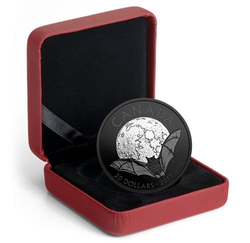 Animaux nocturnes : La petite chauve-souris brune - Pièce de 1 oz en argent pur  coin collectible - Main Image 4