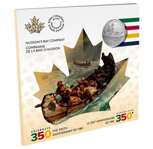 Grands moments : 350e anniversaire de la Compagnie de la Baie d’Hudson - Pièce en argent pur  coin collectible - Main Image 3