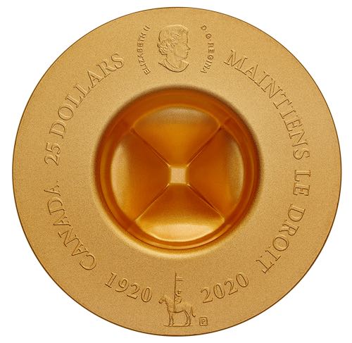 Chapeau traditionnel de la GRC - Pièce de 1.5 oz en argent pur rehaussé d’un placage d’or  coin collectible - Main Image 2