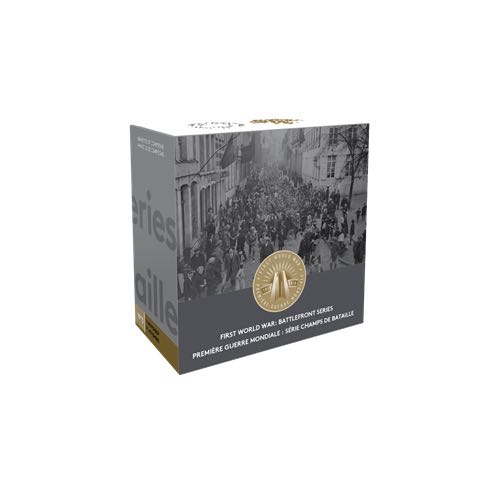 Première guerre mondiale : Champs de bataille; Armistice de Compiègne - Pièce de 1 oz en argent pur avec placage d’or  coin collectible - Main Image 4