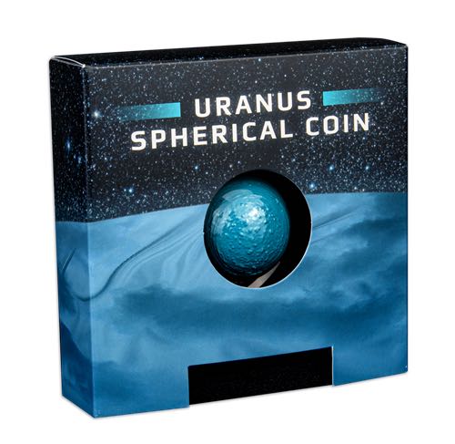 Uranus : La géante de glace - Pièce en argent fin   coin collectible - Main Image 3