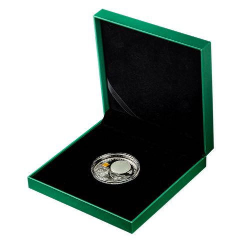 Année lunaire du Lapin - Pièce en argent fin avec incrustation de jade  coin collectible - Main Image 3