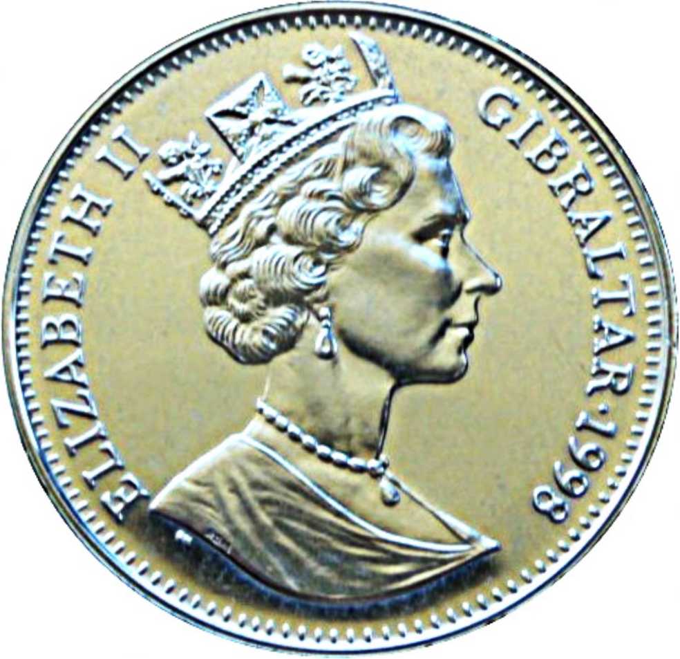 Foreign Elizabeth II Gibraltar 1998 Medal   coin collectible - Main Image 2