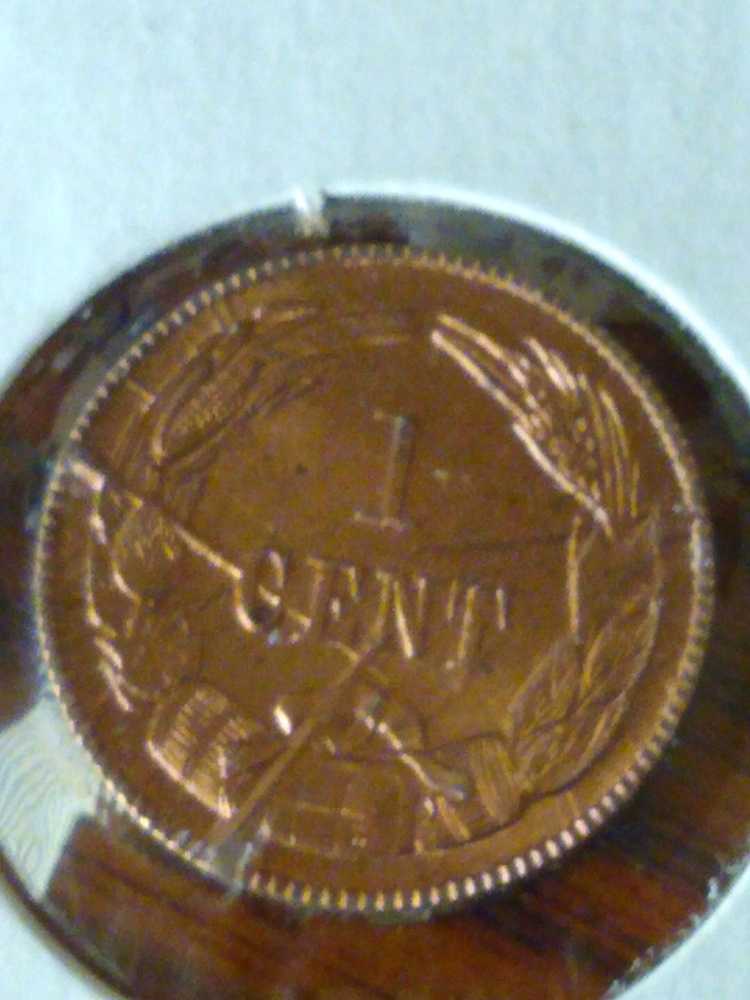 Confederate Bronze 1 Cent Restrike   coin collectible - Main Image 2