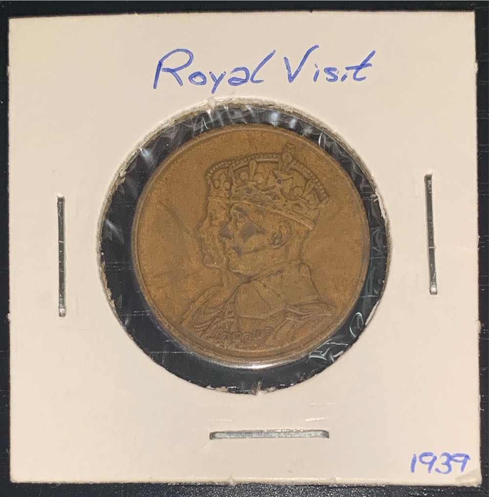 Medalet - George VI (Royal Visit; bronze, 26mm)(Percy Metcalfe)  coin collectible - Main Image 2