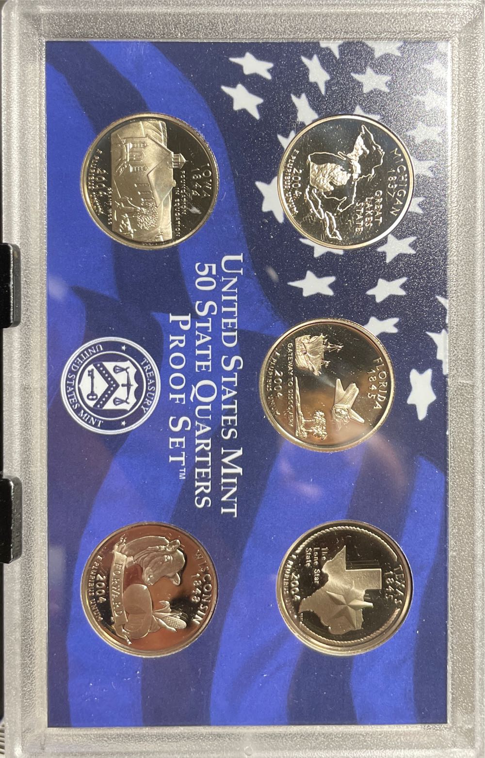 US Mint 50 State Quarters Proof Set  coin collectible [Barcode 704785043541] - Main Image 2