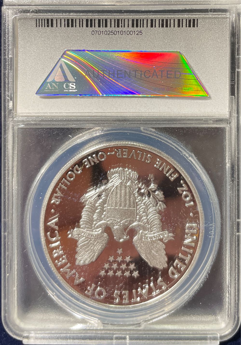 Silver Eagle First Day of Issue  coin collectible - Main Image 2