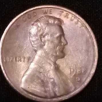 1988 D Lincoln Penny  coin collectible - Main Image 3