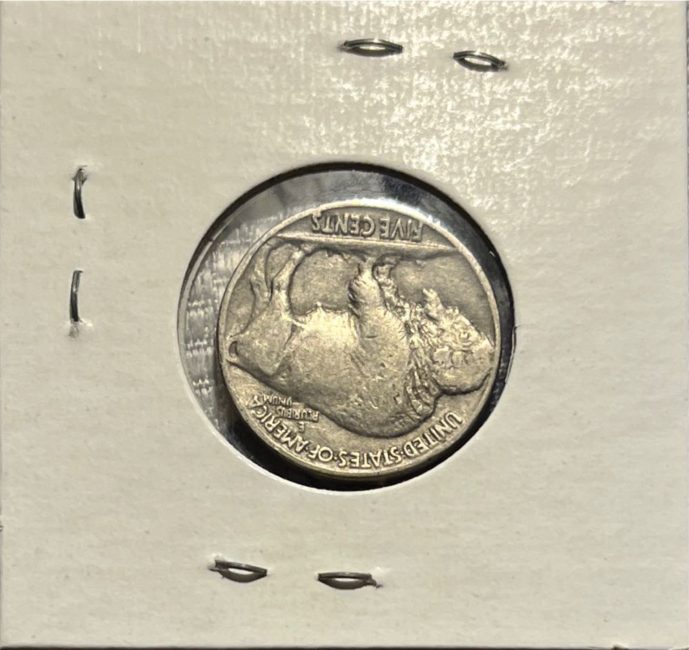 American 1936 5 Cent “Buffalo Nickel” Flat Ground Nickel (Mom’s Collection)  coin collectible - Main Image 2