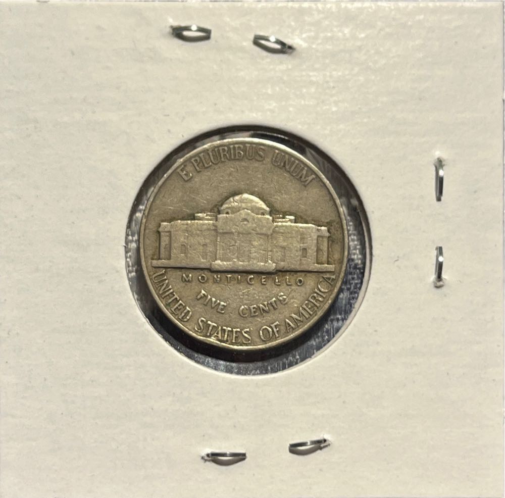 American 1938 5 Cent “Jefferson Nickel” 1st Portrait Nickel (Mom’s Collection)  coin collectible - Main Image 2