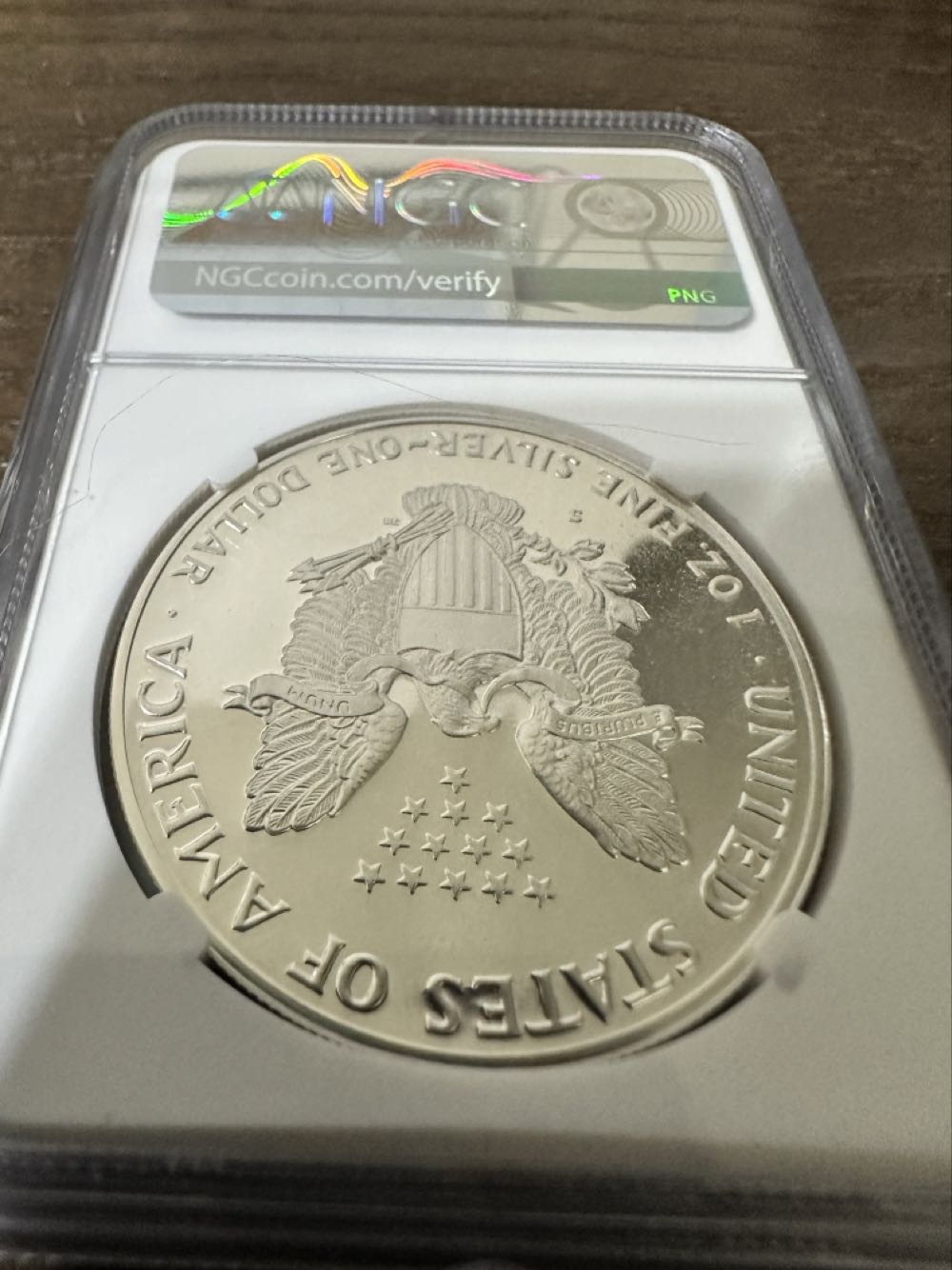 American Silver Eagle - 1986 - PF 69 Ultra Cameo - NGC Graded Coin Holder  coin collectible [Barcode 71010269006553069010] - Main Image 2