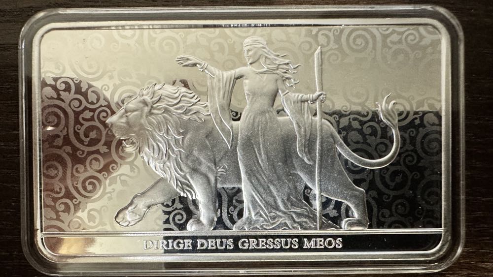 10oz - 2024 - Una And The Lion - Silver Bar  coin collectible - Main Image 3