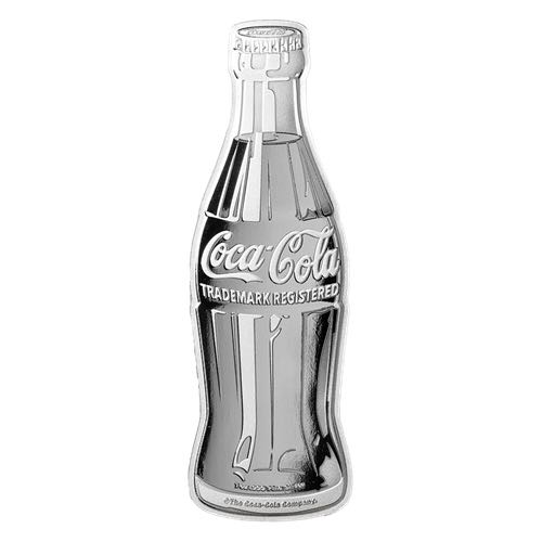 Bouteille de Coca-Cola - Pièce de 1 oz en argent  coin collectible - Main Image 2