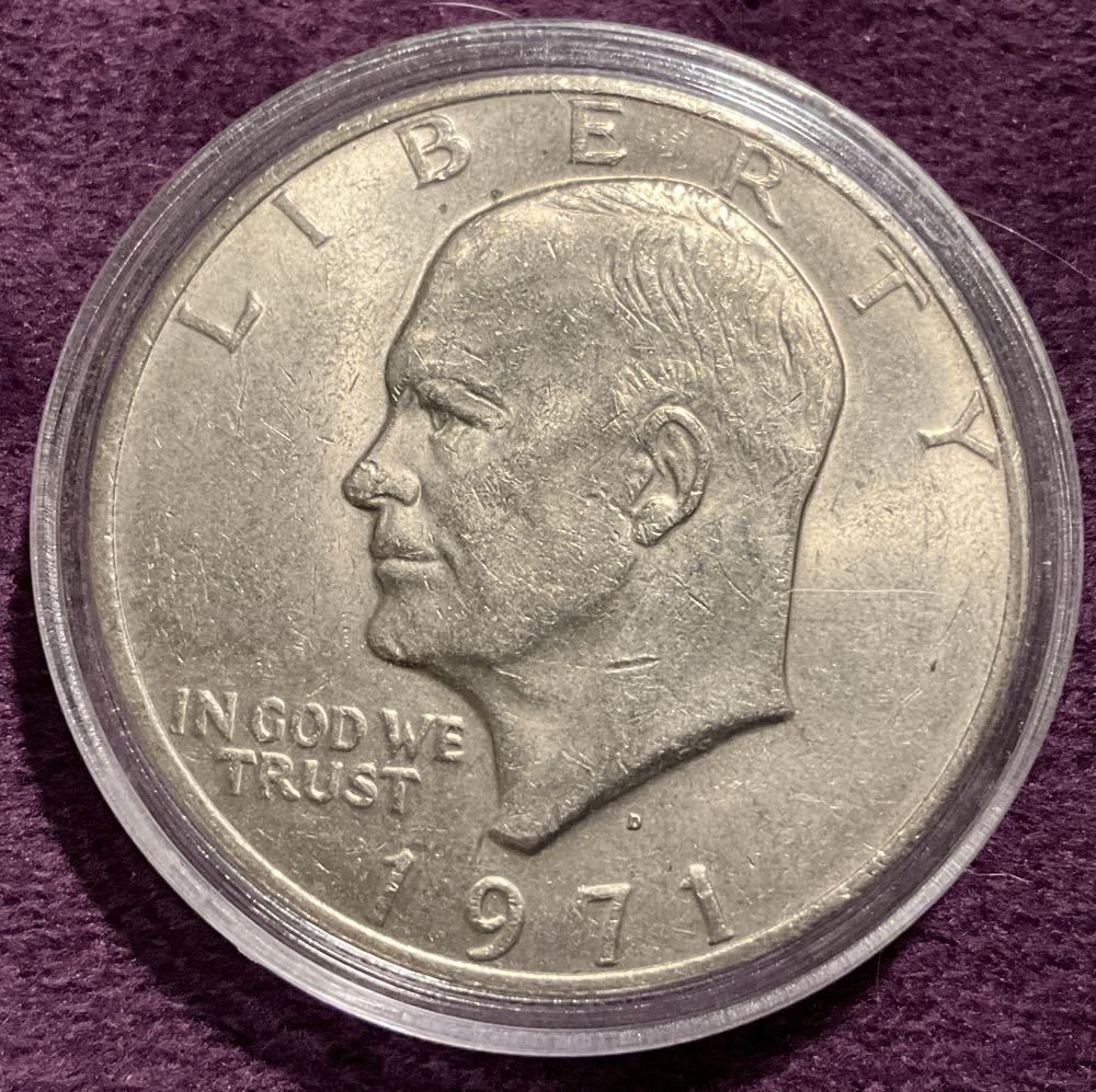 1971 D Eisenhower Dollar  coin collectible - Main Image 3