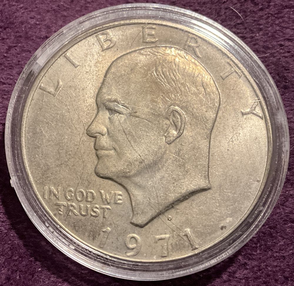 Eisenhower Dollar 1971 D 3  coin collectible - Main Image 3