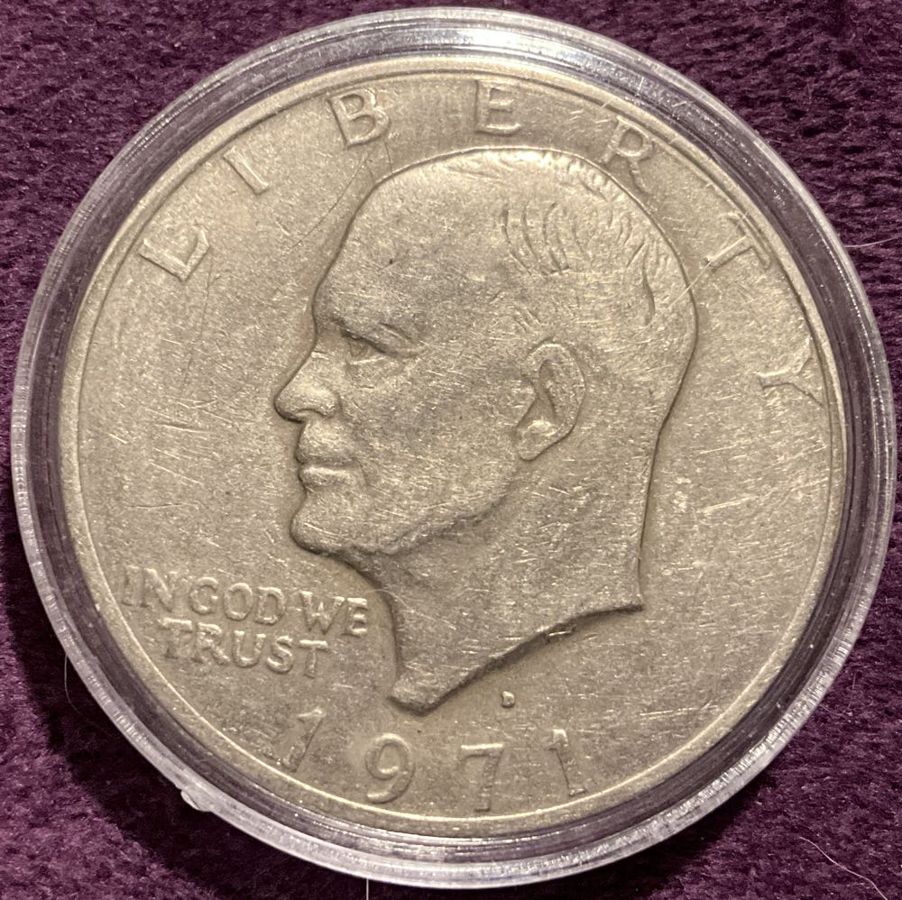 Eisenhower Dollar 1971 D  coin collectible - Main Image 3