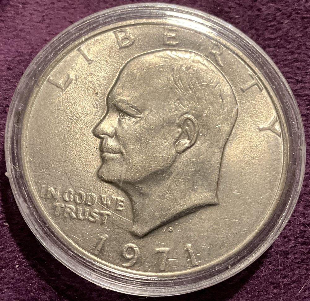 Eisenhower Dollar 1971 D  coin collectible - Main Image 3