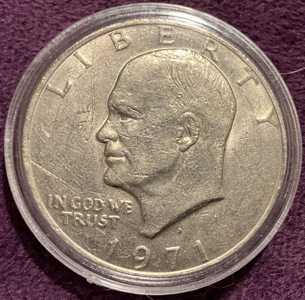 Eisenhower Dollar 1971 D  coin collectible - Main Image 3