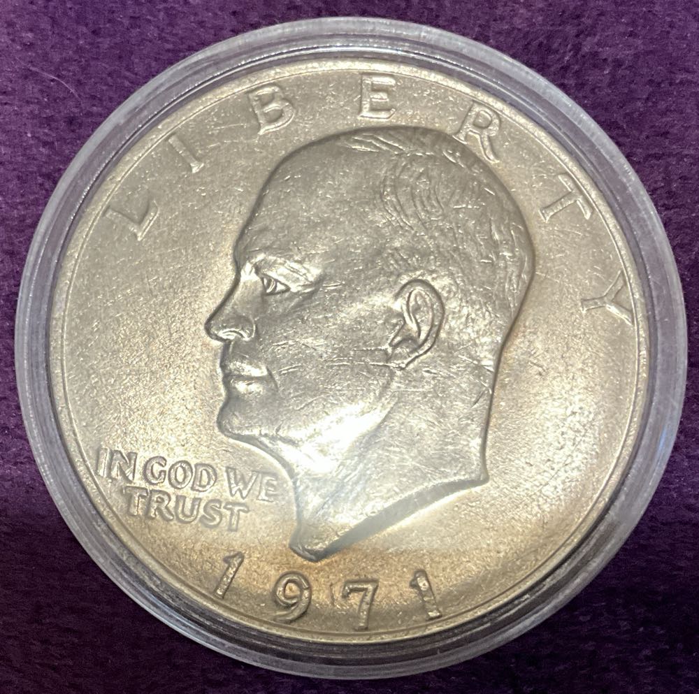 Eisenhower Dollar 1971 2  coin collectible - Main Image 3