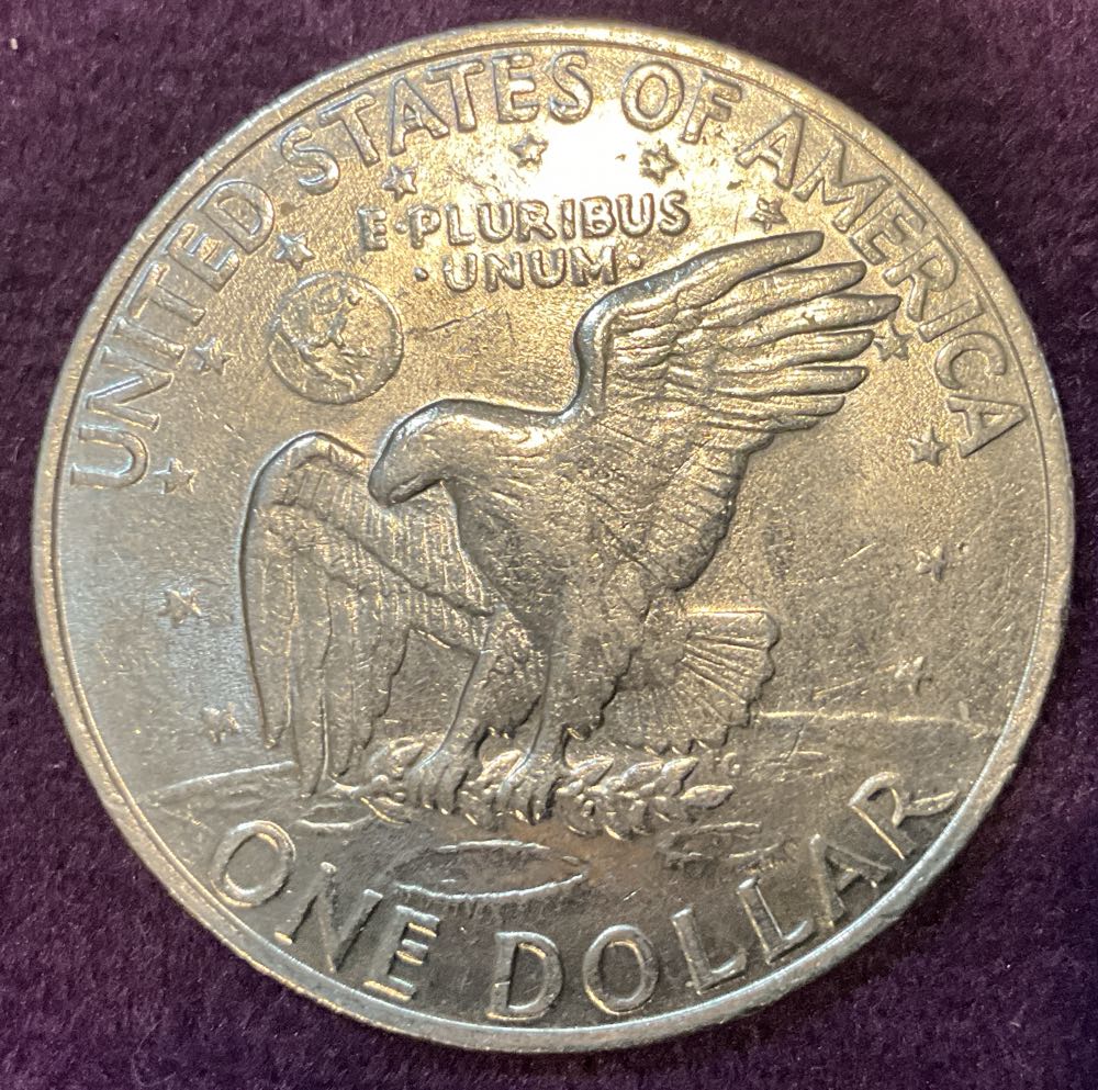 Eisenhower Dollar 1972 D  coin collectible - Main Image 2