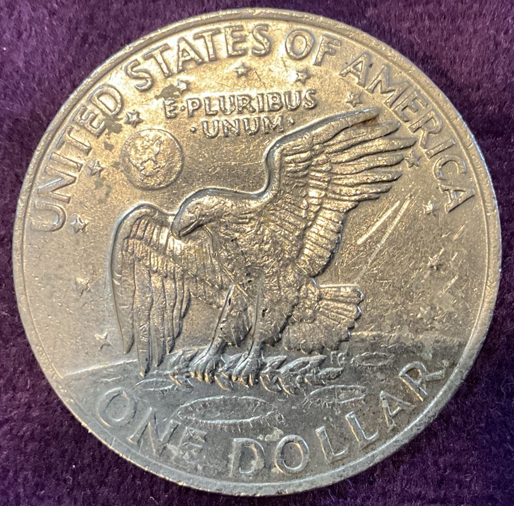 Eisenhower Dollar 1972 NM  coin collectible - Main Image 2