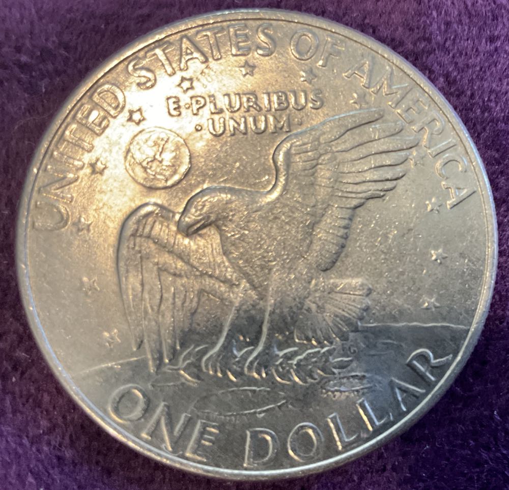 Eisenhower Dollar 1972 D  coin collectible - Main Image 2