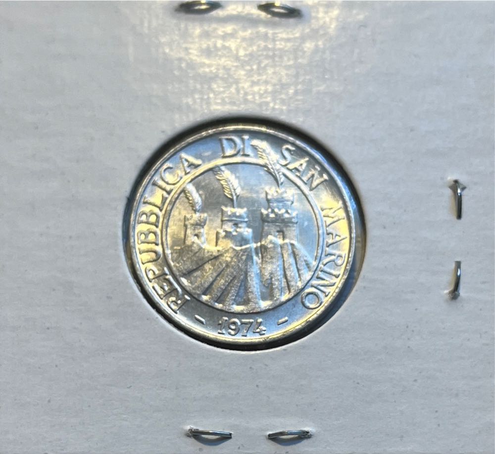 Sammarinese 1974 10 Lire Honeybee FAO Circulating Commemorative Coin  coin collectible - Main Image 2