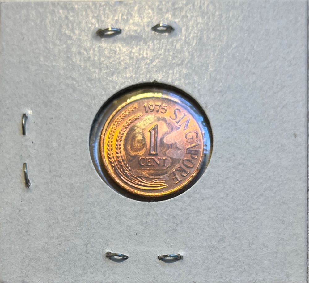 Singaporean 1975 1 Cent Non-Magnetic  coin collectible - Main Image 2