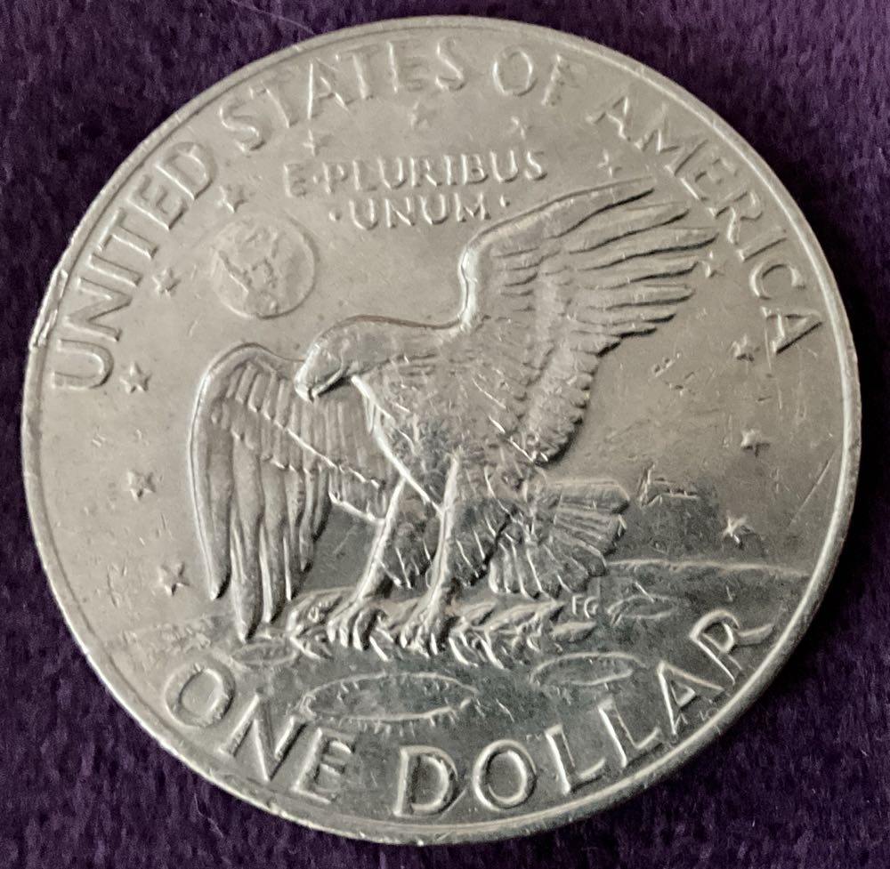 Eisenhower Dollar 1977 NM  coin collectible - Main Image 2