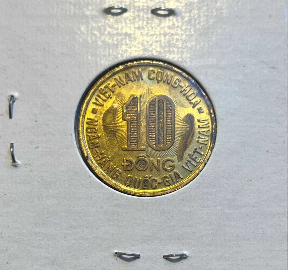 Southern Vietnamese 1974 10 Dong FAO Circulating Commemorative Coin  coin collectible - Main Image 2