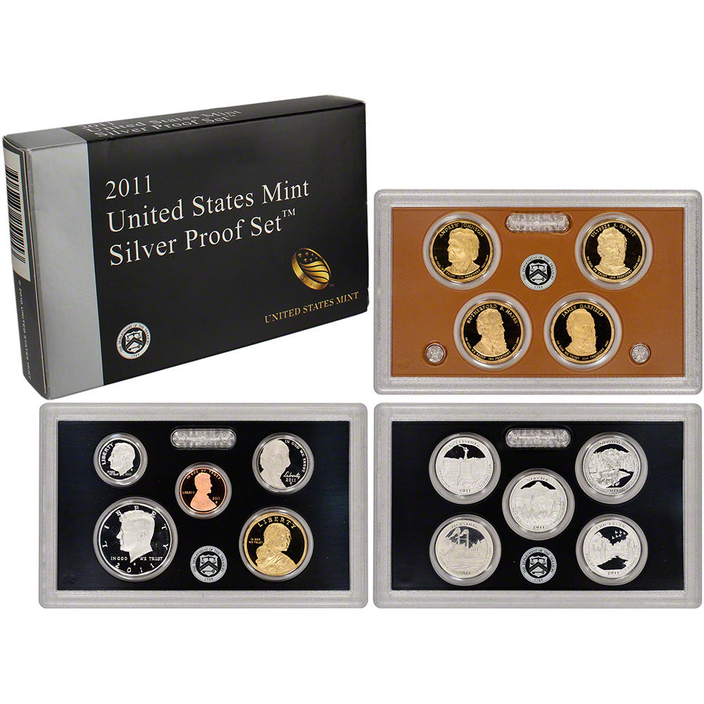 2011 US Mint Silver Proof Set  coin collectible - Main Image 2