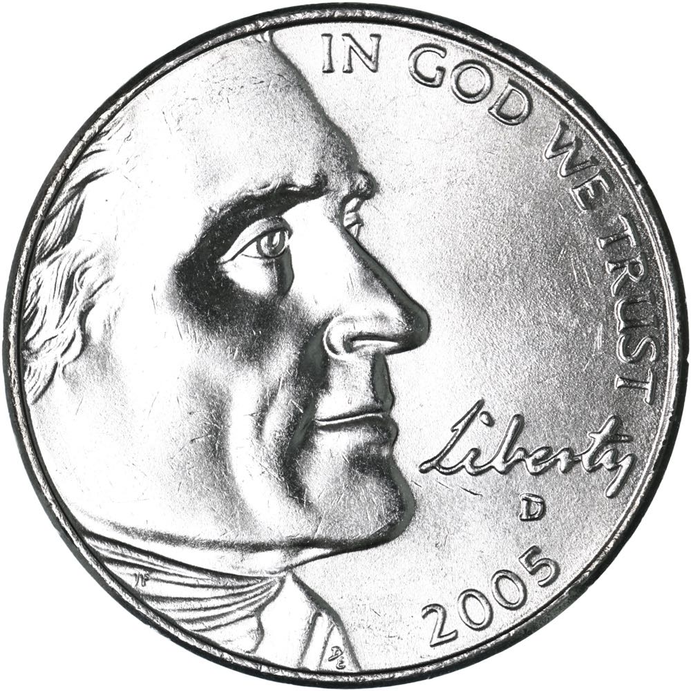 2005 US Mint Bison Nickel Roll  coin collectible - Main Image 2