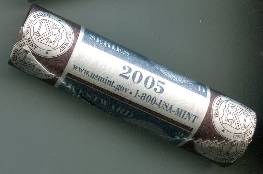 2005 US Mint Bison Nickel Roll  coin collectible - Main Image 3
