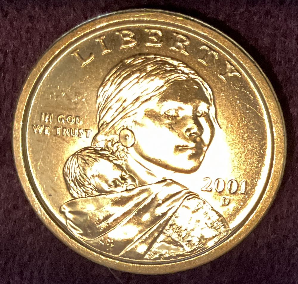 Sacagawea Dollar 2001 D  coin collectible - Main Image 3
