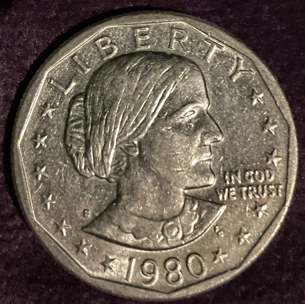 Susan B. Anthony 1980 S  coin collectible - Main Image 3