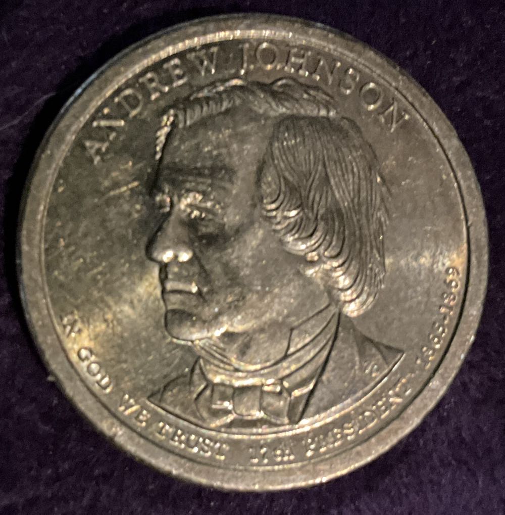 Dollar President 17th Andrew Johnson  coin collectible - Main Image 3