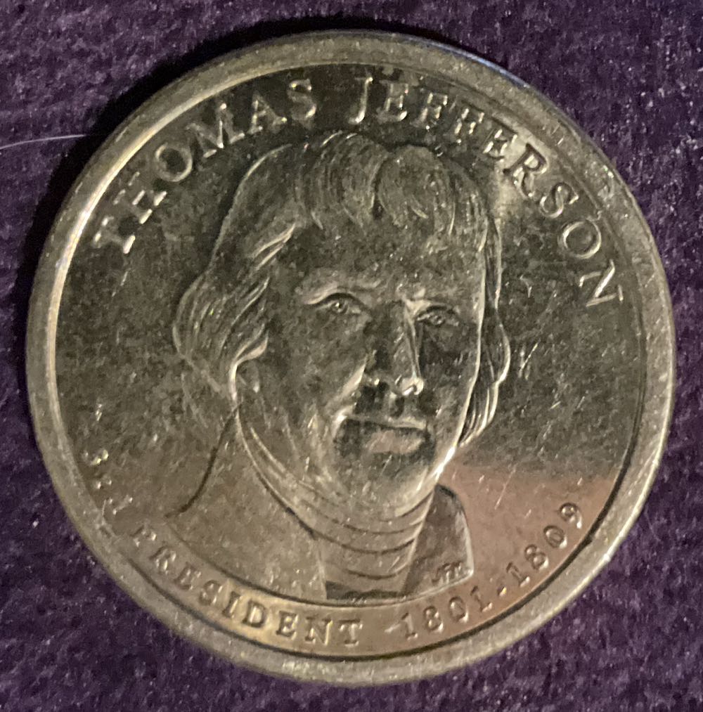 Dollar President 3rd Thomas Jefferson  coin collectible - Main Image 3