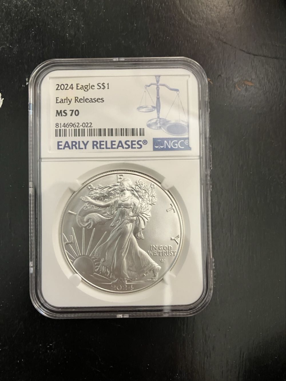 Malta Golden Eagle 1 Oz Silver - 2024 Trader Bea Slab