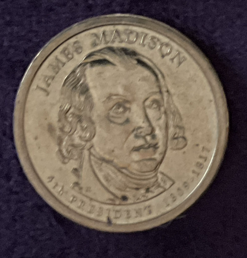 Dollar President 4th James Madison  coin collectible - Main Image 3
