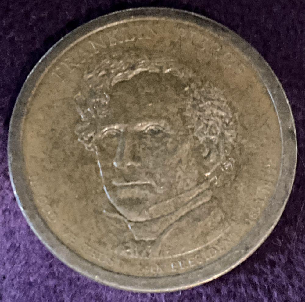 Dollar President 14th Franklin Pierce  coin collectible - Main Image 3