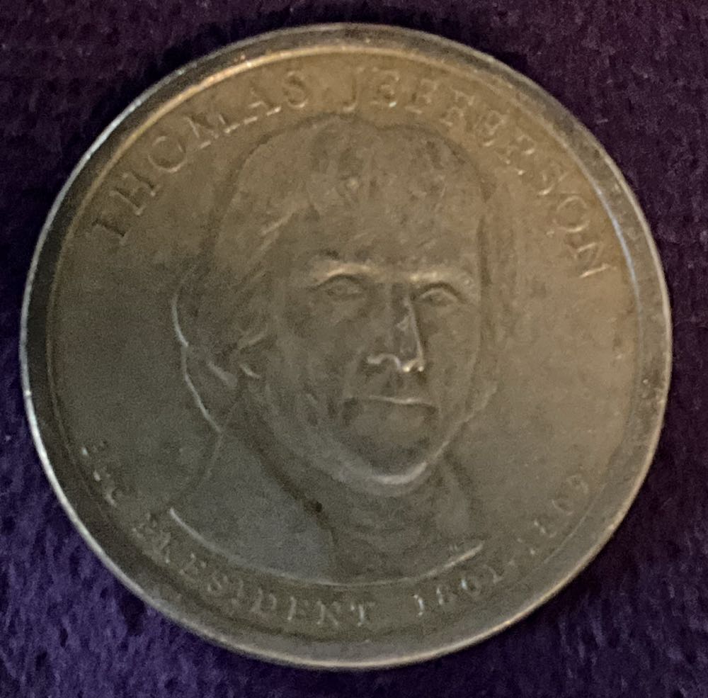Dollar President 3rd Thomas Jefferson  coin collectible - Main Image 3