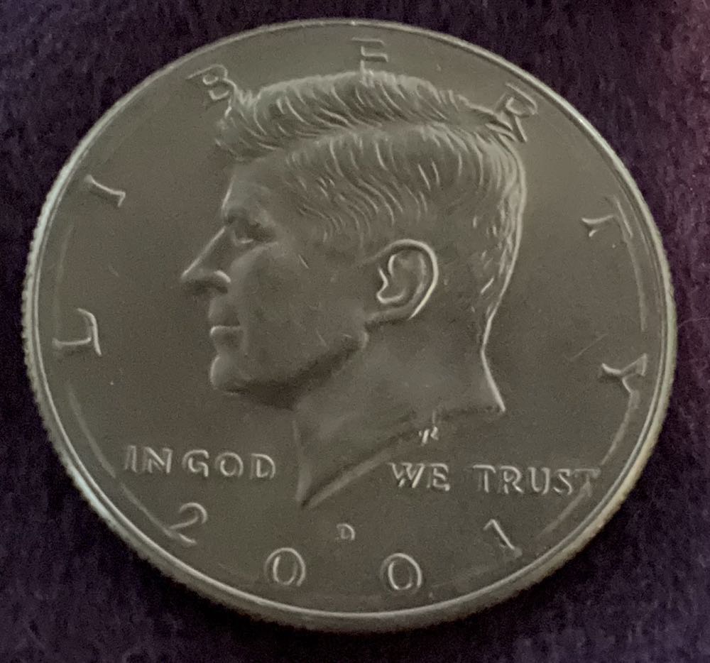 Half Dollar JFK 2001 D  coin collectible - Main Image 3