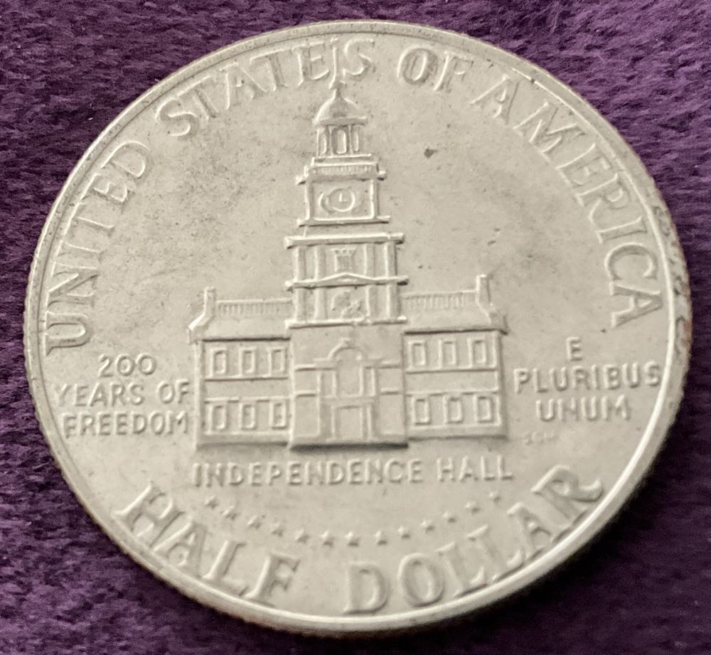 Half Dollar JFK 1976 D Bi-Centennial 2  coin collectible - Main Image 2