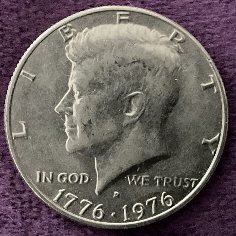 Half Dollar JFK 1976 D Bi-Centennial 2  coin collectible - Main Image 3