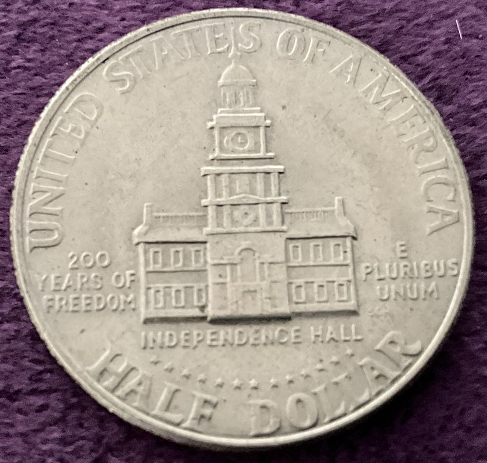 Half Dollar JFK 1976 D Bi-Centennial 4  coin collectible - Main Image 2