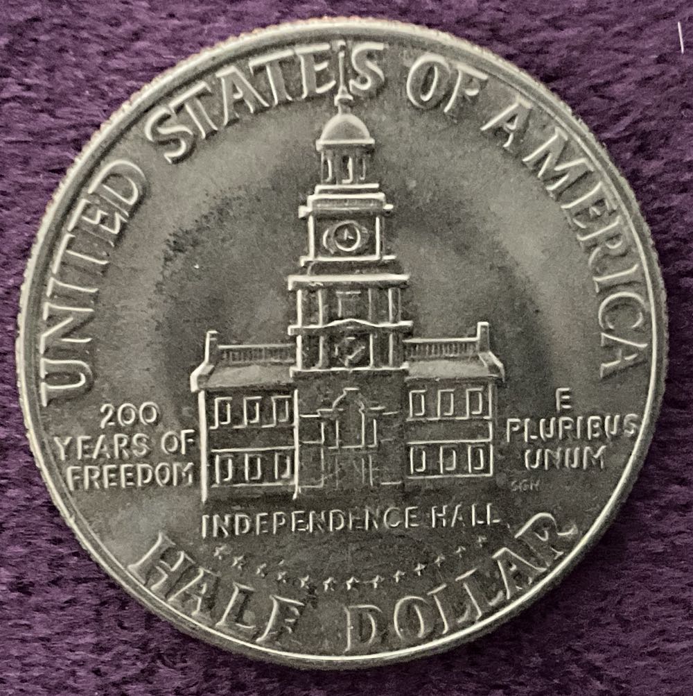 Half Dollar JFK 1976 D Bi-Centennial 4  coin collectible - Main Image 4