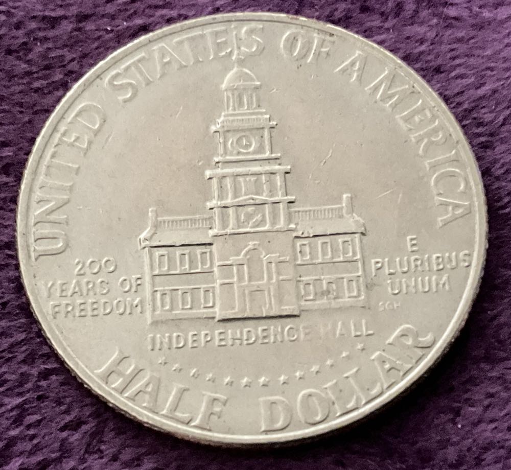 Half Dollar JFK 1976 D Bi-Centennial 6  coin collectible - Main Image 2