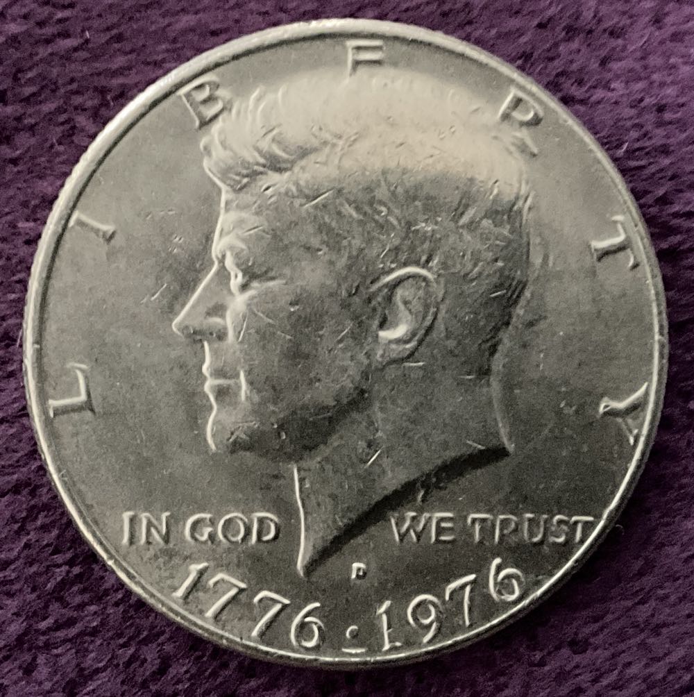 Half Dollar JFK 1976 D Bi-Centennial 6  coin collectible - Main Image 3